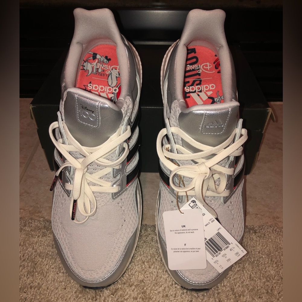 Adidas ultra boost Disney 100 anniversary shoes. Size 11 men BRAND NEW ! Silver